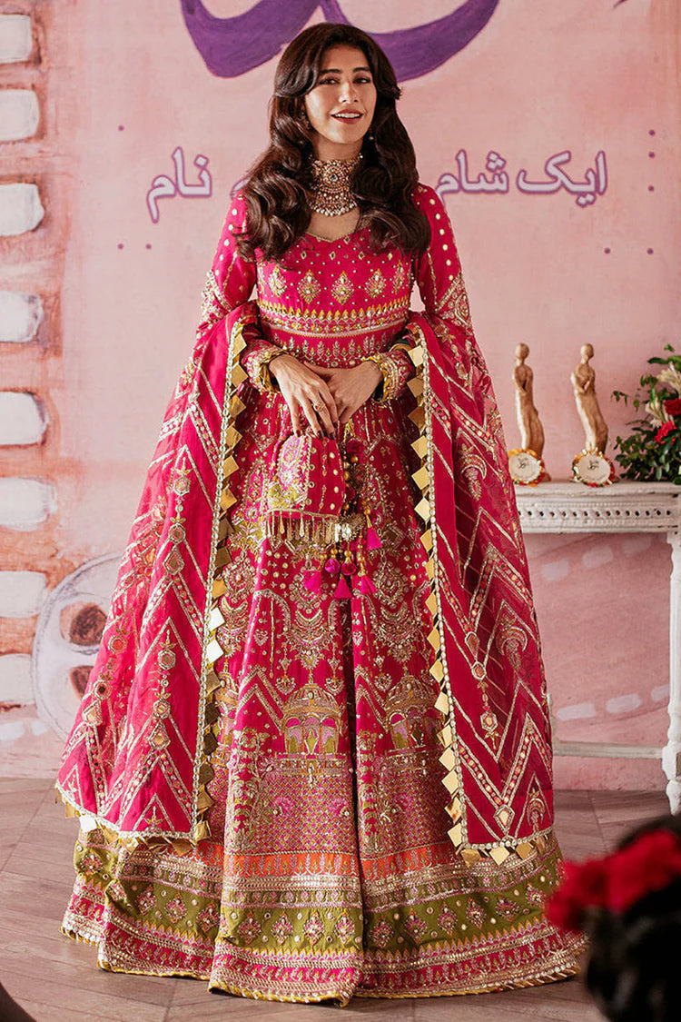 silk anarkali gown with dupatta in dubai