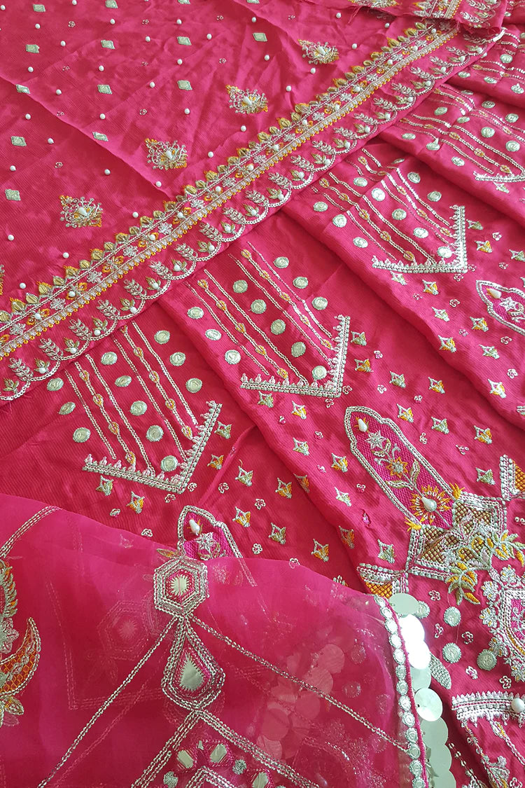 rose pink anarkali for bridesmaids in dubai