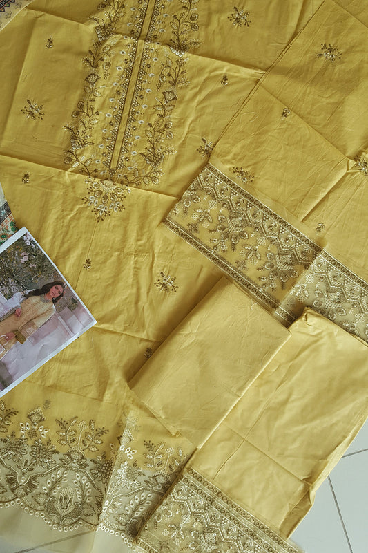 Sage Green Embroidered Lawn Suit