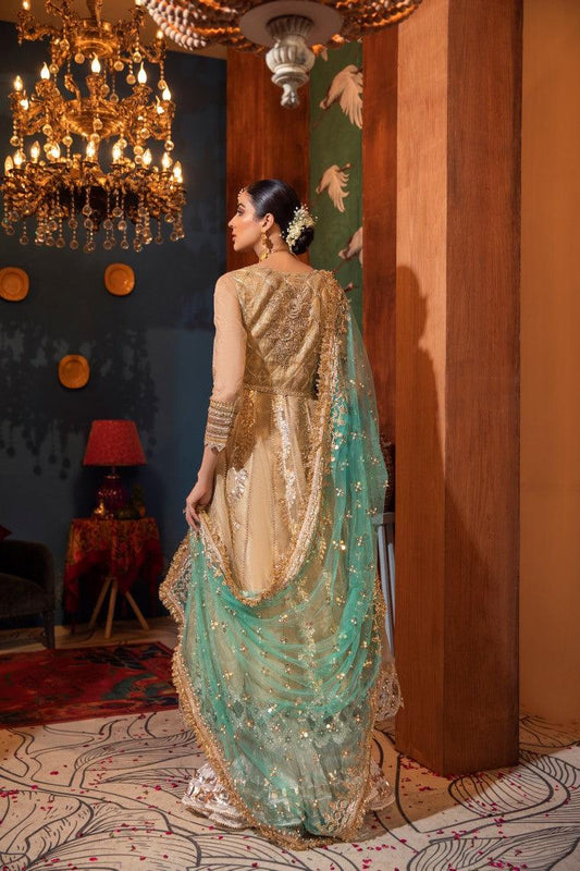 Hand Embroidered Pure Maysuri Sharara Size 48