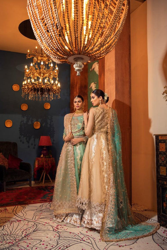 Hand Embroidered Pure Maysuri Sharara Size 48