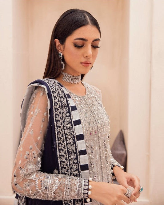 soft net wedding and bridal salwar kameez in UAE