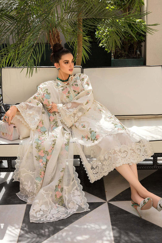 Pearl White Chikankari Lawn Suit