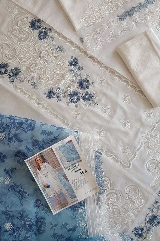 White Embroidered Lawn Suit