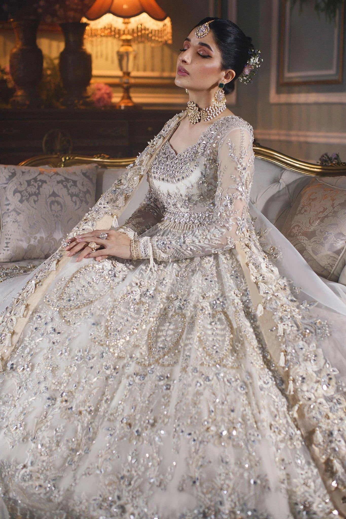 bridal white shalwar kameez in dubai salwar mahal online store